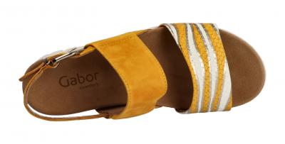 Gabor Damen Sandale mango (gold) (Gelb) 42.880.81