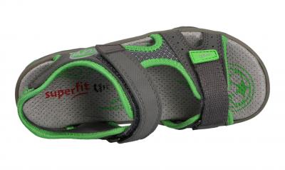 Superfit Kinder Sandale Mike 3.0 GRAU/GRÜN (Grau) 6-09468-20