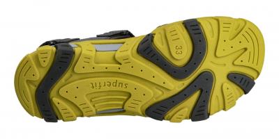Superfit Kinder Sandale Henry GRAU/GELB (Grau) 6-00101-20