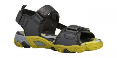 Superfit Kinder Sandale Henry GRAU/GELB (Grau) 6-00101-20