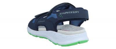 Superfit Kinder Sandale Criss Cross BLAU/GRÜN (Blau) 1-000583-8000