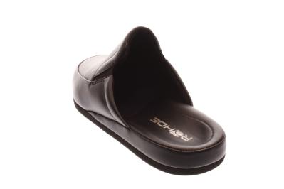 Rohde Herren Hausschuh Pantolette Kaltfutte schwarz 6607/90