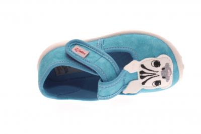 Superfit Kinder Hausschuh Spotty GRÜN (Türkis) 6-09256-71