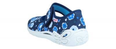 Superfit Kinder Hausschuh Belinda BLAU/MEHRFARBIG (Blau) 1-800288-8040