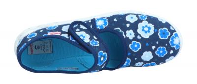 Superfit Kinder Hausschuh Belinda BLAU/MEHRFARBIG (Blau) 1-800288-8040