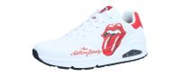 Skechers Herren Halbschuh/Sneaker Rolling Stones Singl white/red (Weiß) 183102 WRD
