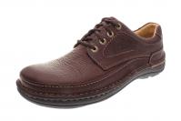 Clarks Herren Halbschuh Nature Three mahogany leather (Braun) 203390057