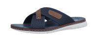 Rieker Herren Pantolette atlantis/nuss (Blau) 21340-14