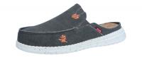 Fusion Herren Pantolette Jim washed canvas black (Grau) JIM