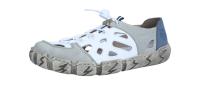 Rieker Damen Halbschuh cement/weiss/jeans (Weiß) L0358-80