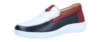 G Comfort Damen Slipper blau/weiß/rot (Weiß) 25292