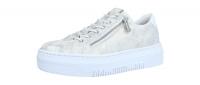 Rieker Damen Halbschuh/Sneaker beige-gold/weiss/leh (Gold) M1953-60