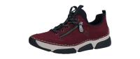 Rieker Damen Halbschuh/Sneaker 459 bordeaux/schwarz (Rot) 45973-36