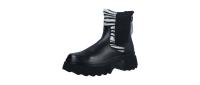 2Go Fashion Damen Stiefelette Schwarz/weiß (Schwarz) 8252-502-091