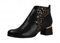 Softwaves Damen Stiefelette schwarz komb. (Schwarz) 8.13.02.00