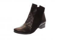Maria Shoes Damen Stiefelette schwarz komb. (Schwarz) MG10