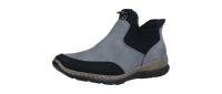 Rieker Damen Stiefelette N32 schwarz/stein/schwar (Grau) N3280-42