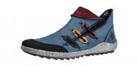 Rieker Damen Sneaker/Stiefelette schwarz/royal/forest (Blau) Z7582-00