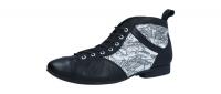 Think Damen Stiefelette Guad2 BIANCO/KOMBI (Schwarz) 3-000618-1000