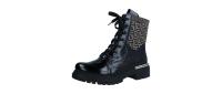 Rieker Damen Stiefelette black/schwarz-gold (Schwarz) 72607-00