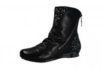 Softwaves Damen Stiefel/Stiefelette schwarz komb. (Schwarz) 6.17.42.01