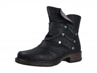Rieker Damen Stiefel/Stiefelette schwarz/grau-rost (Schwarz) Z9980-00