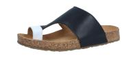 Haflinger Damen Pantolette Bio Anka Schwarz/weiß (Schwarz) 819061/920