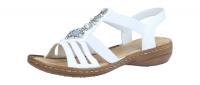 Rieker Damen Sandale weiss (Weiß) 60839-80
