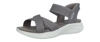 Skechers Damen Sandale Slip ins dark taupe (Grau) 119975 DKTP