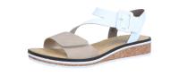 Rieker Damen Sandale V36 nude/weiss (Mehrfarbig) V3660-60