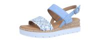 Gabor Damen Sandale azur/weiss/silber (Blau) 62.705.26