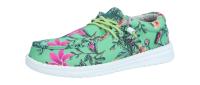 Fusion Damen Slipper Emma flowers green (Grün) EMMA