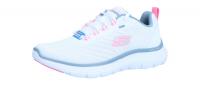 Skechers Damen Sneaker Flex Appeal 5.0 white/pink/blue (Weiß) 150201 WPKB